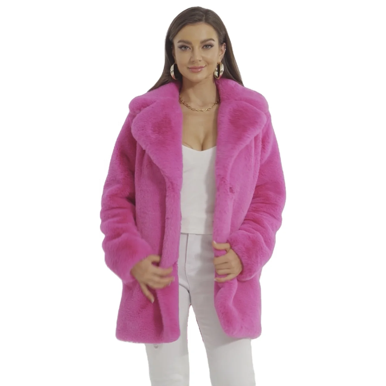 Drop shipping custom 2021 winter long sleeve faux rabbit fur women winter faux fur coat women coat
Drop shipping custom 2021 winter long sleeve faux rabbit fur women winter faux fur coat women coat