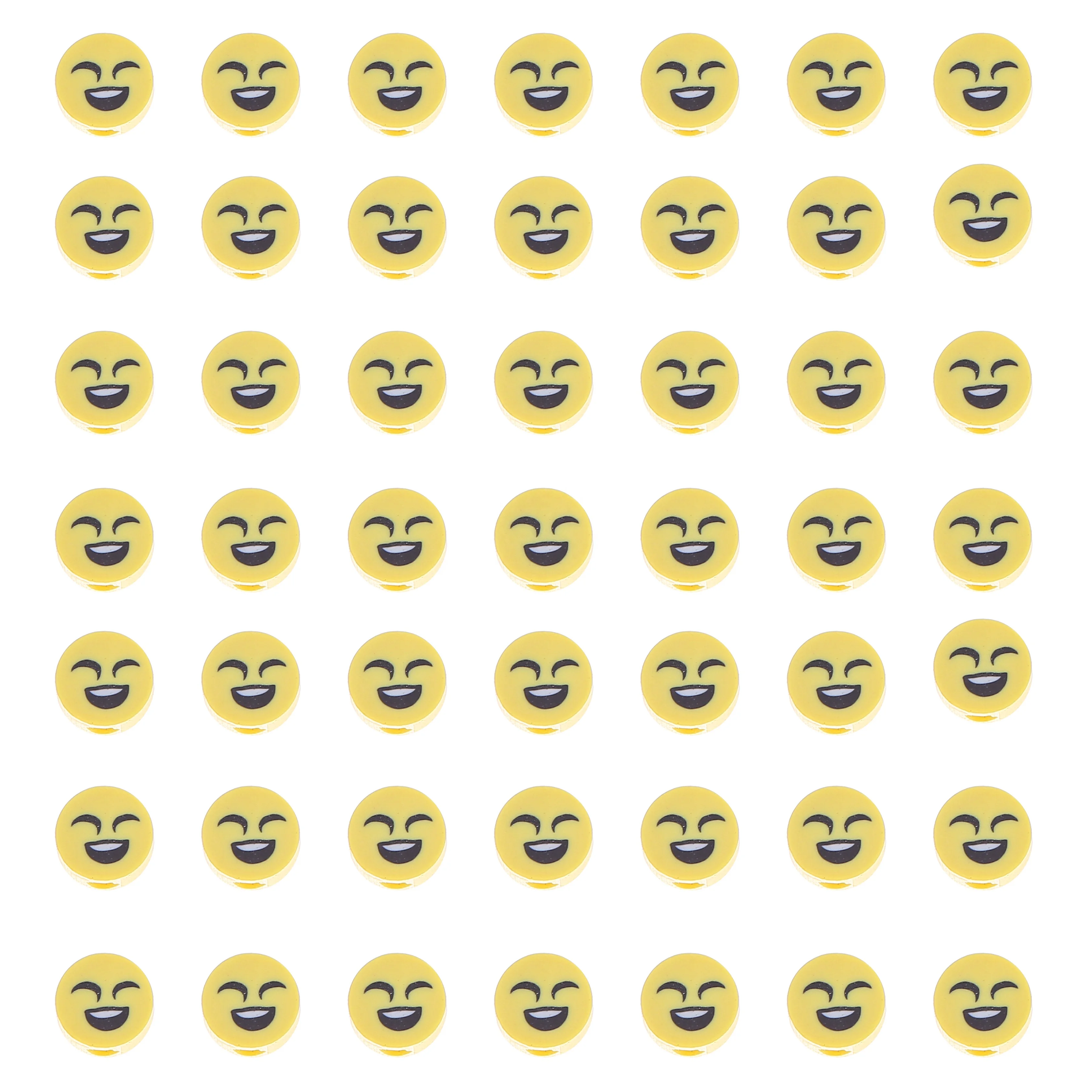 50pcs/bag Yellow Flat Round Smiley Faces Patterns Clay Spacer Punch Beads For DIY Jewelry Making Bracelet Necklace, Picture
50pcs/bag Yellow Flat Round Smiley Faces Patterns Clay Spacer Punch Beads For DIY Jewelry Making Bracelet Necklace, Picture