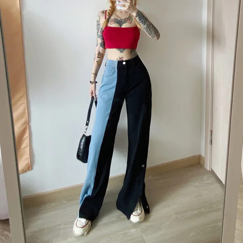 Hip Hop Slim Fashion Jeans 2021 Autumn Korean Streetwear Version Denim Cargo Pants Patchwork Loose Casual Women Trousers
Hip Hop Slim Fashion Jeans 2021 Autumn Korean Streetwear Version Denim Cargo Pants Patchwork Loose Casual Women Trousers