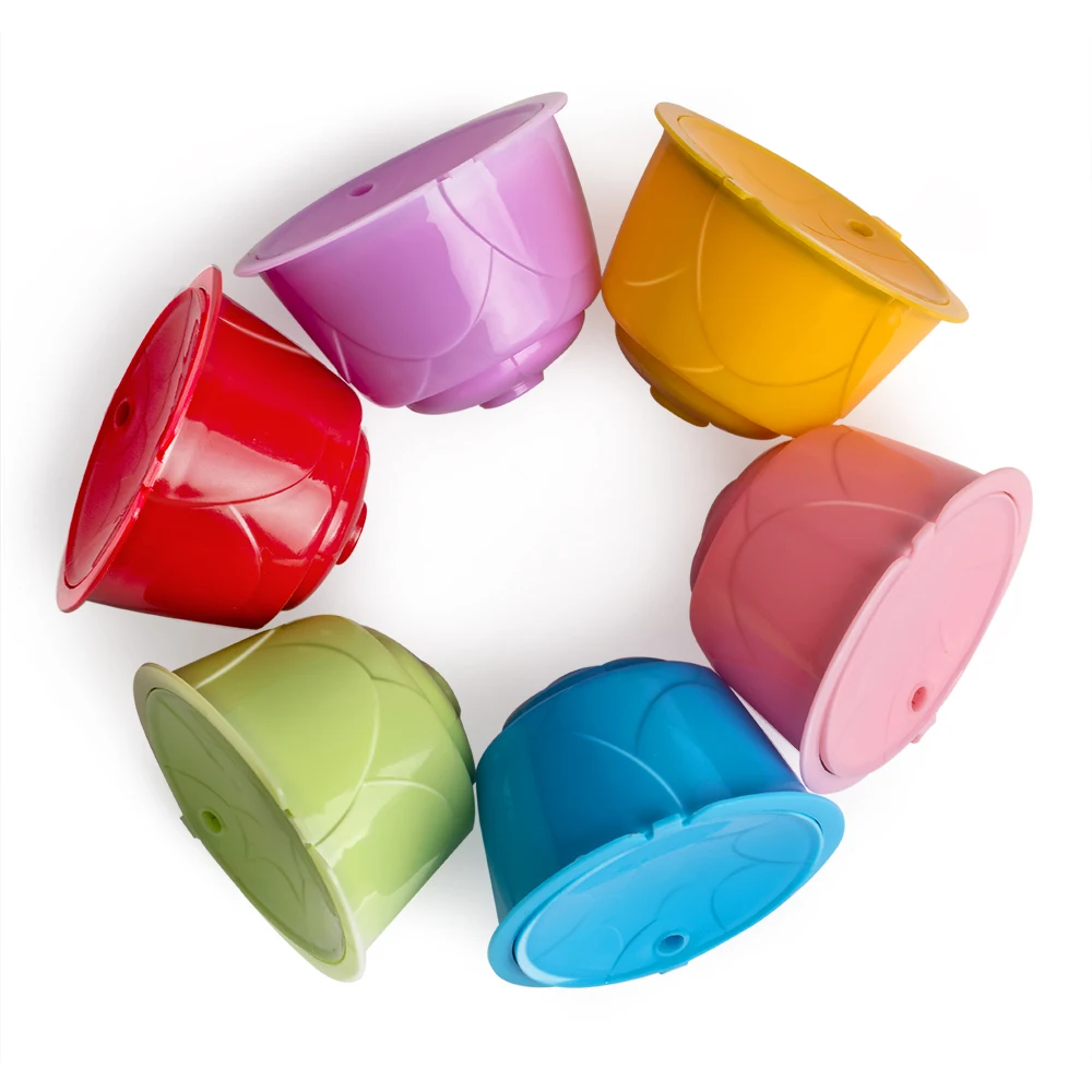 

Refillable Reusable Coffee Capsules Pods for Dolce Gusto Machine Filter, Random color