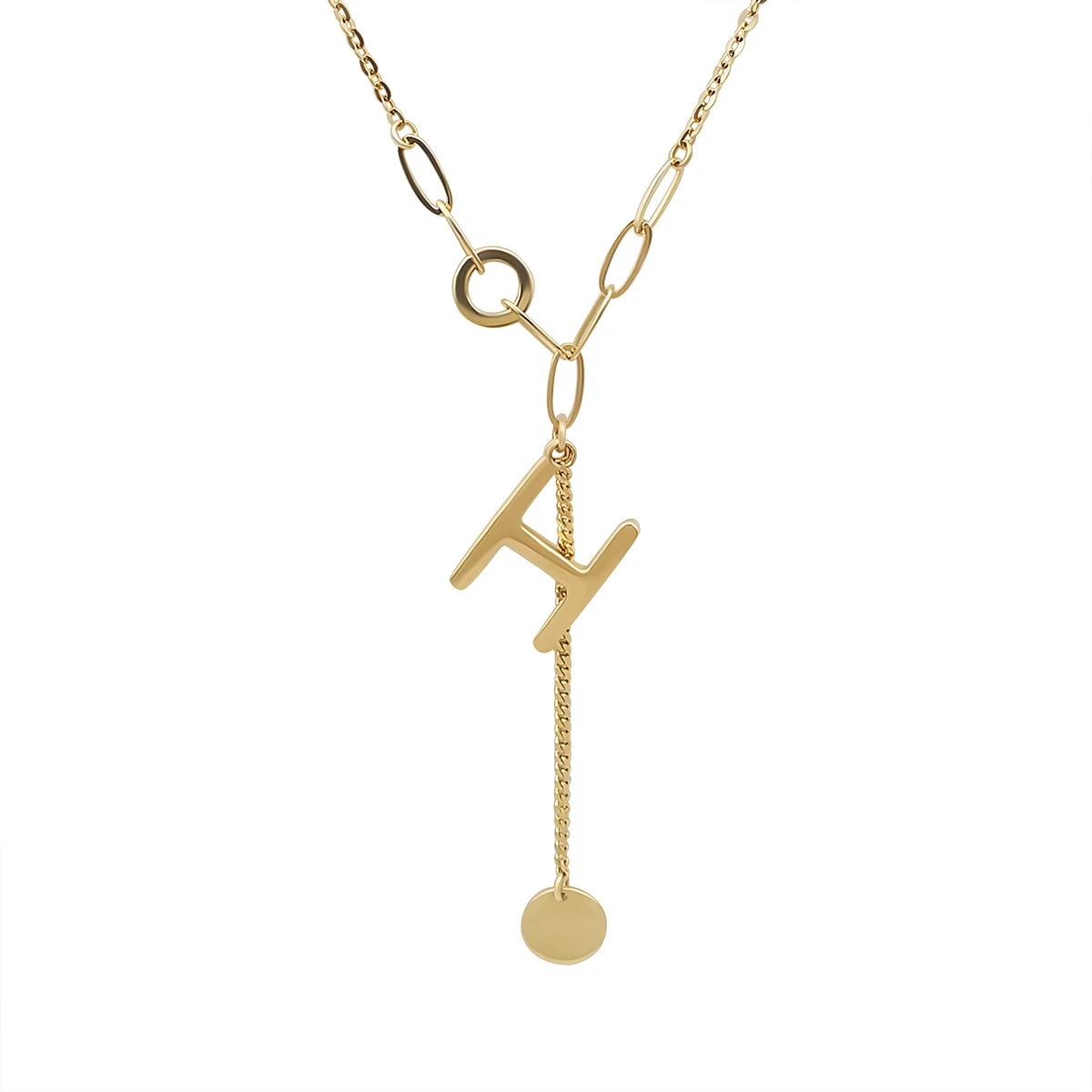 Initials Necklace Chain 18k Real Yellow Gold Jewelry Necklace Pure Gold Chain Jewelry Women Custom wholesale
Initials Necklace Chain 18k Real Yellow Gold Jewelry Necklace Pure Gold Chain Jewelry Women Custom wholesale