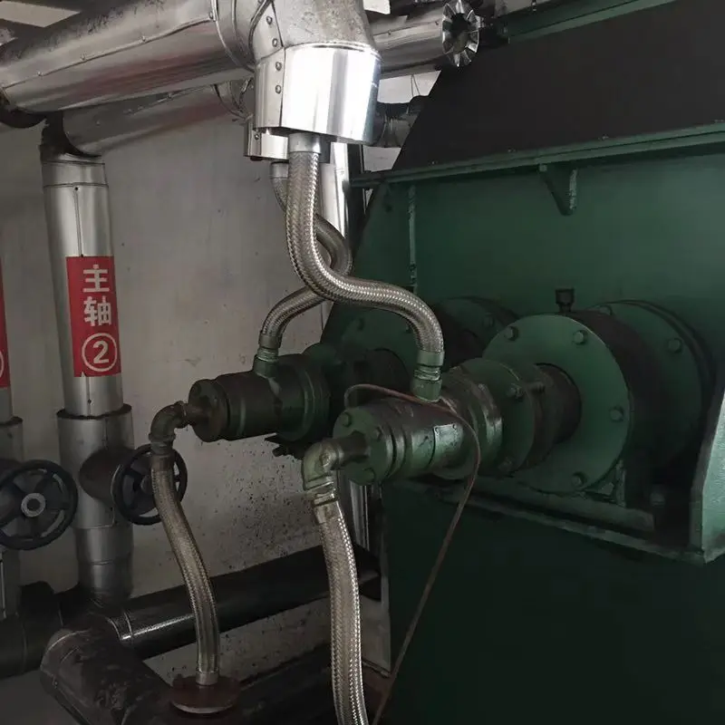 Industrial sludge hollow blade drying machine double shaft drum dryer paddle dehydrator