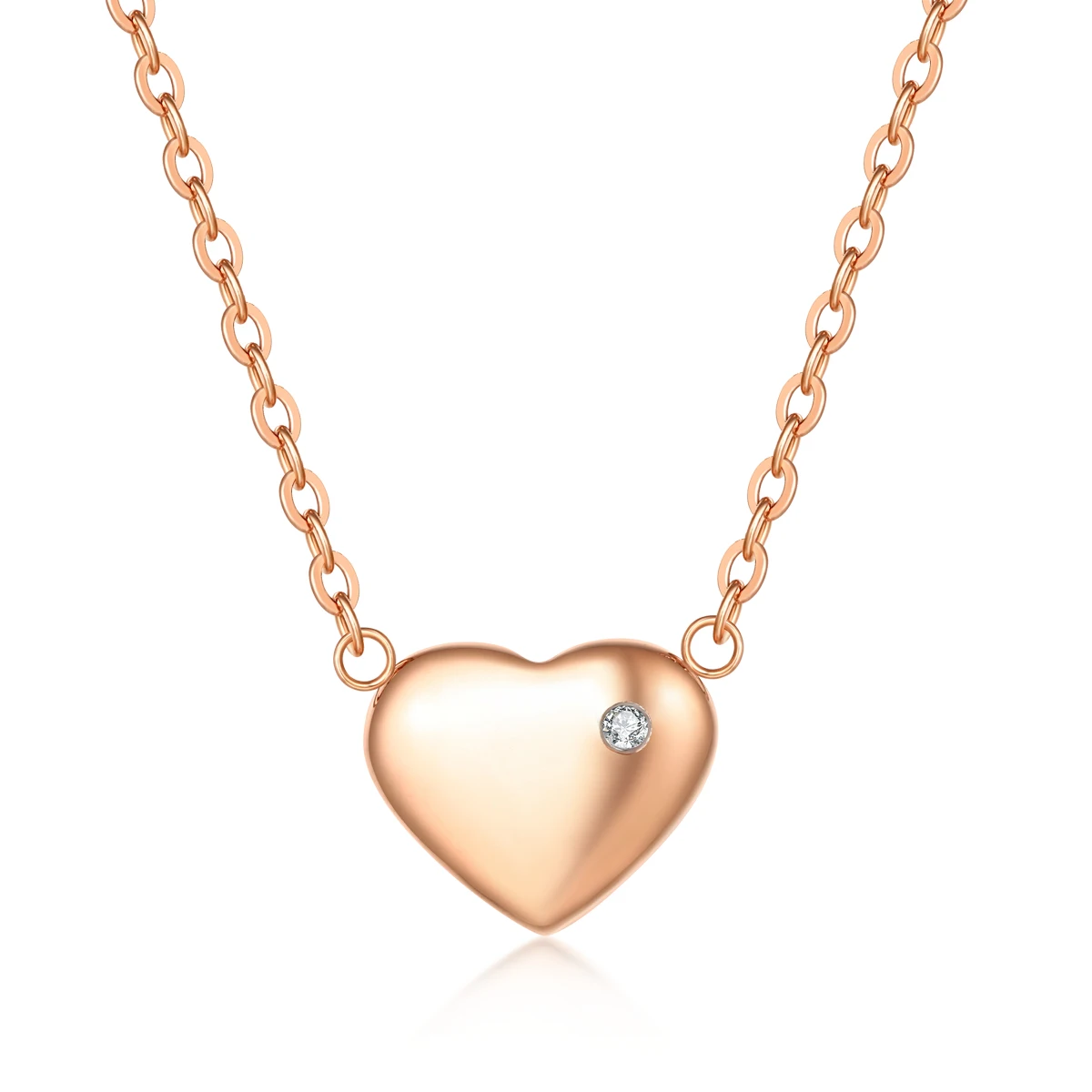 Yulaili South Africa True Diamond Stainless Steel Heart Pendant Necklace Jewelry Romantic Heart Rose Gold Charm Necklace Jewelry
Yulaili South Africa True Diamond Stainless Steel Heart Pendant Necklace Jewelry Romantic Heart Rose Gold Charm Necklace Jewelry