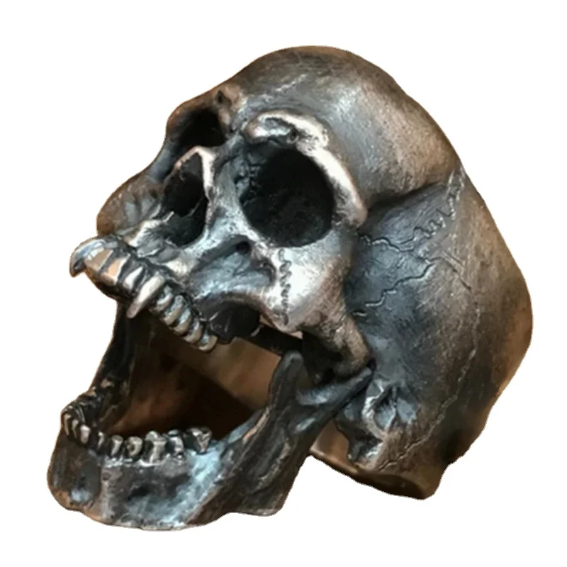 New Fashion Men's Biker sliver Rings rock gothic punk skull head jewelry rings in stock, Silver
New Fashion Men's Biker sliver Rings rock gothic punk skull head jewelry rings in stock, Silver