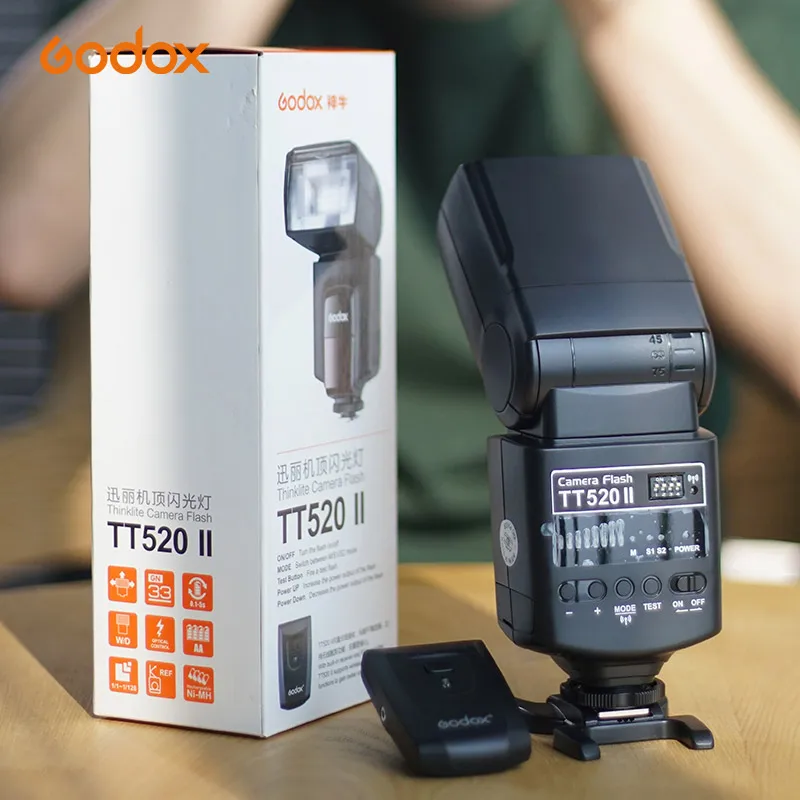 

Hot selling speedlight godox TT520II Camera Flash Lights canon dsrl speedlight for Nikon Pentax Olympus Fujifilm