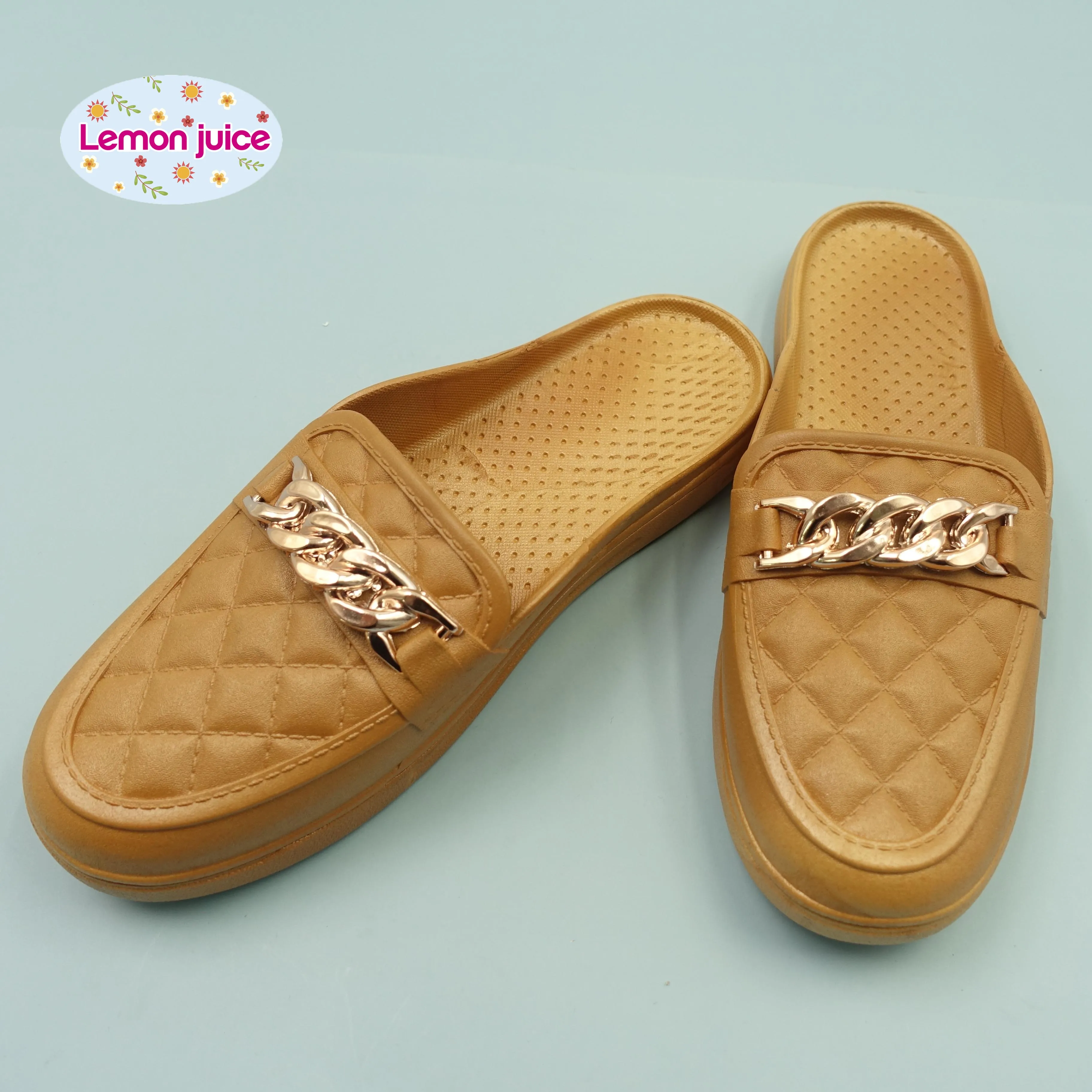 Ladies Sandals Metal Buckle Half-Pack Women Slides Slippers Flat Slippers Ladies PVC Casual Sandals
Ladies Sandals Metal Buckle Half-Pack Women Slides Slippers Flat Slippers Ladies PVC Casual Sandals