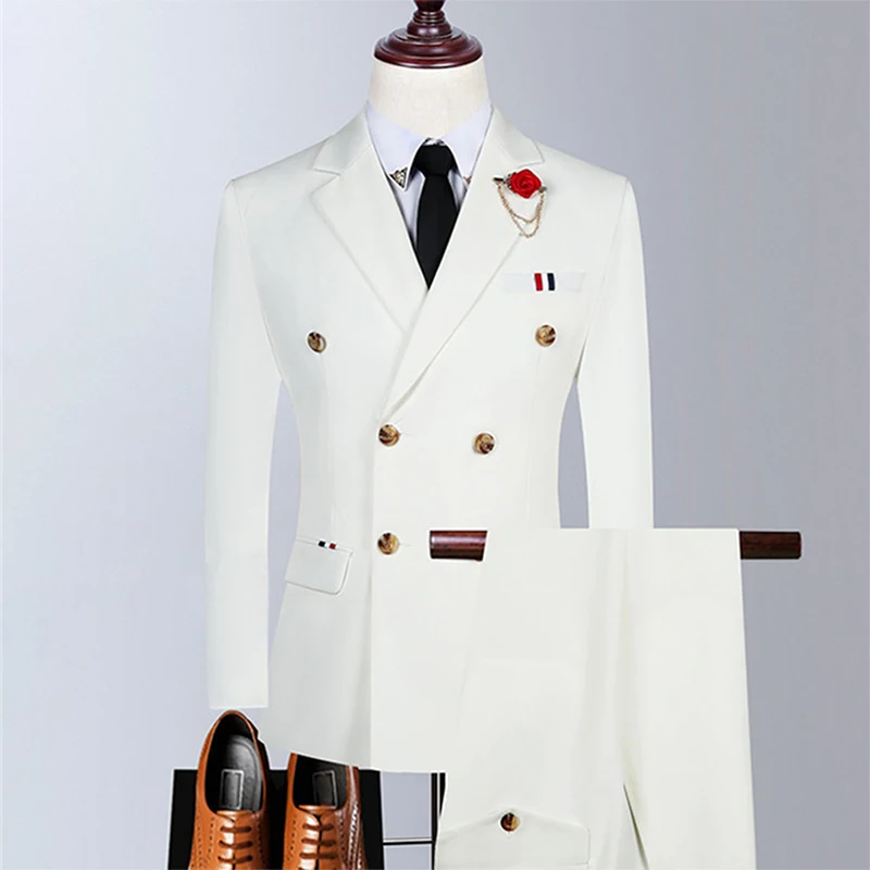 2 Pieces Set Jacket Pants 2022 New Men Suits Boutique Slim tuxedo Business Groom Wedding Double Breasted Suit set for men, As picture or custom color
2 Pieces Set Jacket Pants 2022 New Men Suits Boutique Slim tuxedo Business Groom Wedding Double Breasted Suit set for men, As picture or custom color
