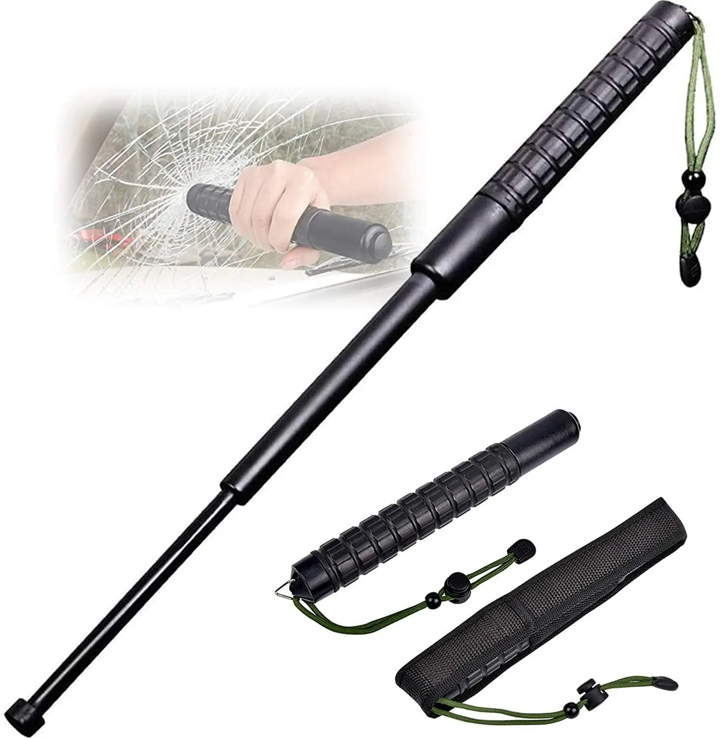 Portable outdoor implement tool, extendable cane, multi-functional adjustable handheld with cord, window breaker, use folding
Portable outdoor implement tool, extendable cane, multi-functional adjustable handheld with cord, window breaker, use folding