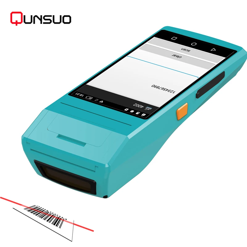 Cheapest factory price PDAs barcode scanner terminal Handheld Android PDA with built in printer
Cheapest factory price PDAs barcode scanner terminal Handheld Android PDA with built in printer