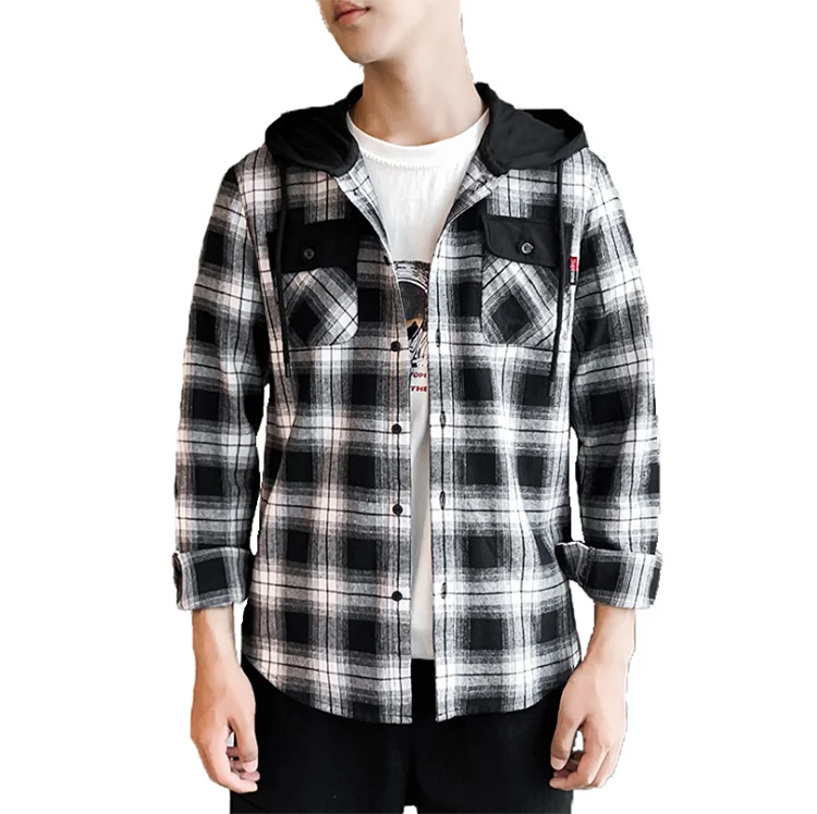 Men's Hoodie Shirt 100% Cotton Long Sleeve Check Flannel Casual Hoodie Shirt For Men
Men's Hoodie Shirt 100% Cotton Long Sleeve Check Flannel Casual Hoodie Shirt For Men