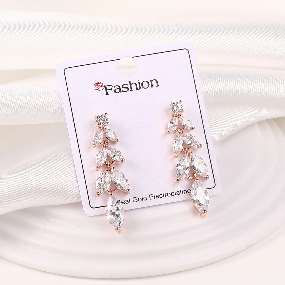 real gold plated cubic zirconia jewelry fashion women 2019 leaf drop earrings for party wedding girls
real gold plated cubic zirconia jewelry fashion women 2019 leaf drop earrings for party wedding girls