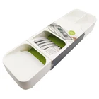 DrawerStore Compact Cutlery Organizer Eco Friendly Cutlery Organizer plastic Kitchen Drawer Organizer Tray