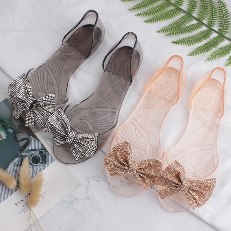 Hot selling Summer Transparent Women Jelly Shoes Bow Flat Jelly sandal for Ladies and Girls, Jelly pink, black
Hot selling Summer Transparent Women Jelly Shoes Bow Flat Jelly sandal for Ladies and Girls, Jelly pink, black