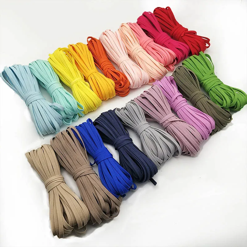 5mm Elastic cord for mask Flat Rubber Rope Strap DIY Ear Hanging Cord Handmade Soft Elastic Sewing Accessories
5mm Elastic cord for mask Flat Rubber Rope Strap DIY Ear Hanging Cord Handmade Soft Elastic Sewing Accessories