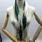 wholesale 90 x90 oem womens silk wool blend scarfs scarves with velvet