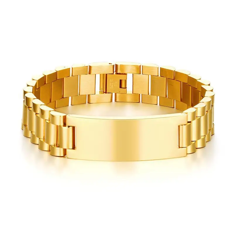 Luxury Gold Color Stainless Steel Bracelet 21cm Wristband Men Jewelry Bracelets Bangles Gift for Him
Luxury Gold Color Stainless Steel Bracelet 21cm Wristband Men Jewelry Bracelets Bangles Gift for Him