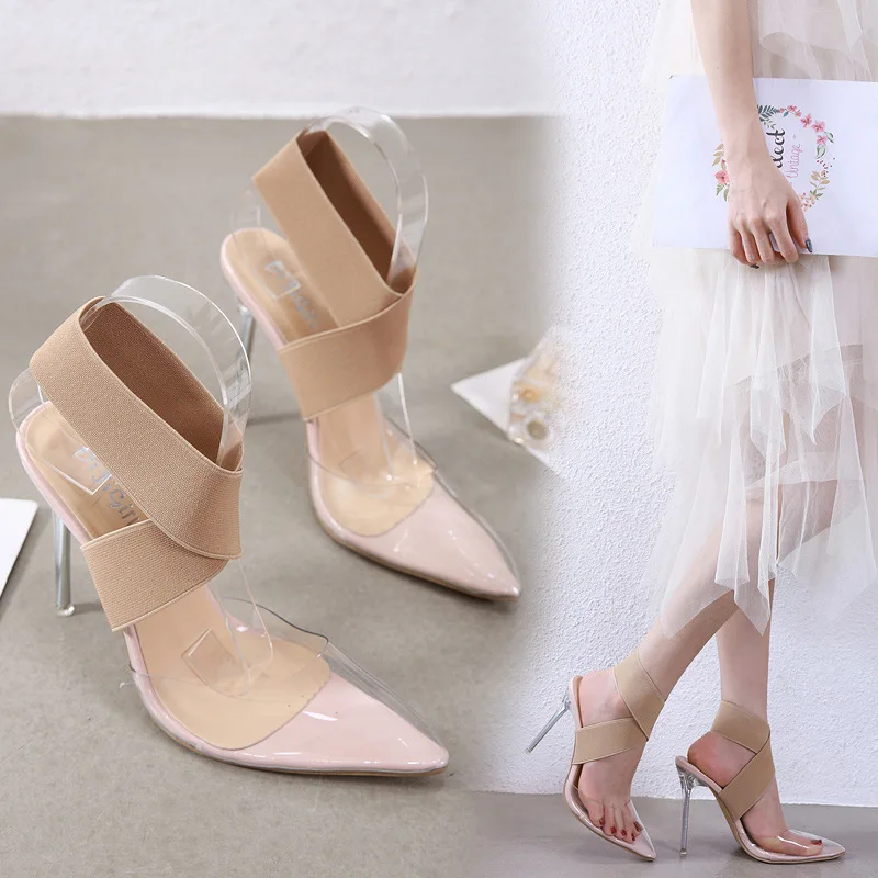 Luxury Women Pumps 2020 Transparent High Heels shoes women Cross Sexy Fashion Sandals Shoes For Lady, Apricot 
Luxury Women Pumps 2020 Transparent High Heels shoes women Cross Sexy Fashion Sandals Shoes For Lady, Apricot