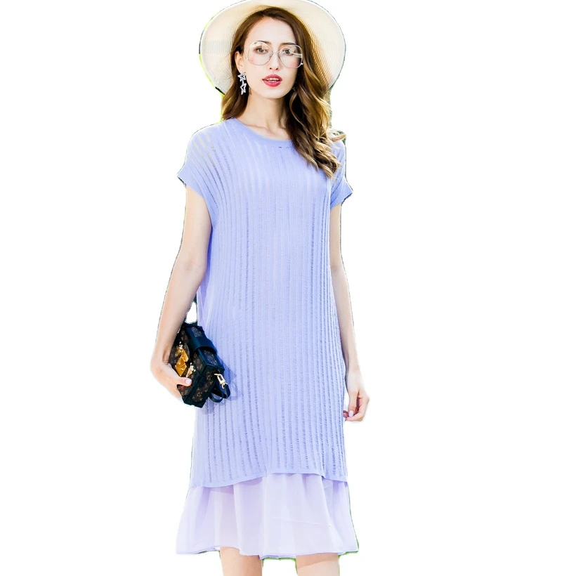 Straight Chiffon Woman Dress Summer Long Dresses Plus Size Women Clothing Maxi Casual Dress Dreamy purple
Straight Chiffon Woman Dress Summer Long Dresses Plus Size Women Clothing Maxi Casual Dress Dreamy purple