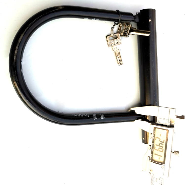 Bicycle Motorcycle Stainless Steel U-Shaped Hydraulic bike Lock Shear Proof, Black
Bicycle Motorcycle Stainless Steel U-Shaped Hydraulic bike Lock Shear Proof, Black