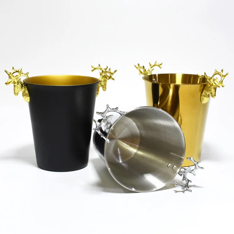 Custom Luxury bar tool wine bucket high-capacity stainless Steel Beer champagne ice Bucket, Black gold, gold, silver white
Custom Luxury bar tool wine bucket high-capacity stainless Steel Beer champagne ice Bucket, Black gold, gold, silver white