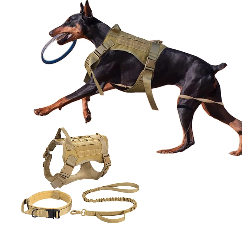 Working Dog Military Vest Tactical Dog Harness with Handle, Black/army green/camouflage/khaki
Working Dog Military Vest Tactical Dog Harness with Handle, Black/army green/camouflage/khaki