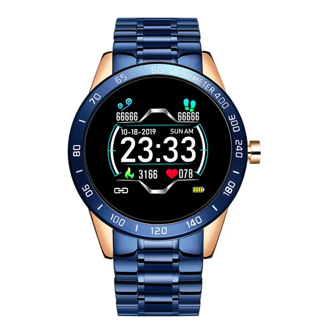LIGE smt05 Steel Band Smart Watch Men Heart Rate Monitor Sport Multifunction Mode Fitness Tracker Waterproof Smartwatch, Blue silver
LIGE smt05 Steel Band Smart Watch Men Heart Rate Monitor Sport Multifunction Mode Fitness Tracker Waterproof Smartwatch, Blue silver