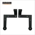 High Performance New Design Hardware Powder Coated Black Shutter Strap Hinges