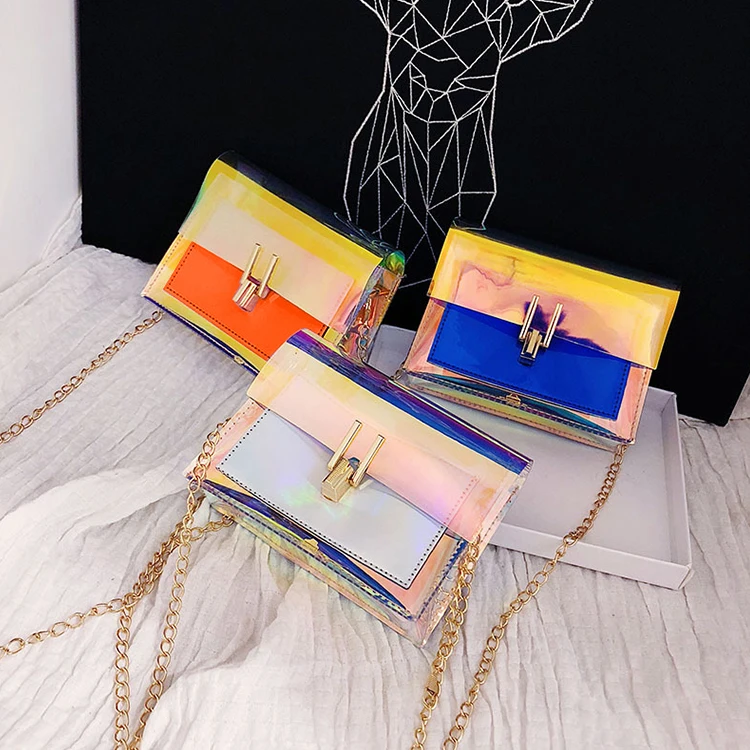 Wholesale summer women jelly purses lady shoulder custom chain handbag candy color jelly bag
Wholesale summer women jelly purses lady shoulder custom chain handbag candy color jelly bag