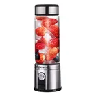 Portable blender travel juicer with 380ML plastic jar usb rechargeable 304 stainless steel