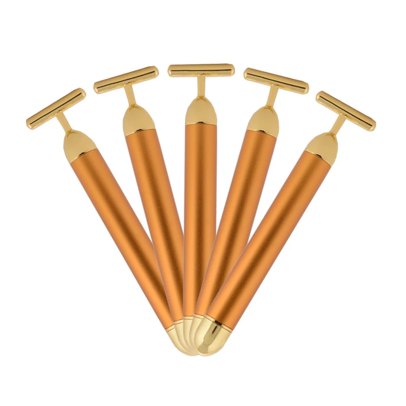 Electric 24k gold massage stick 3D roller T shape facial energy beauty bar for face lifting skin tightening
Electric 24k gold massage stick 3D roller T shape facial energy beauty bar for face lifting skin tightening