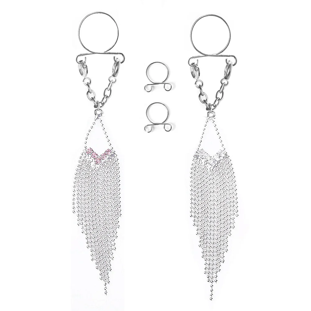 wholesale Stainless Steel body piercing jewelry Non piercing tassel chain Nipple Rings for women
wholesale Stainless Steel body piercing jewelry Non piercing tassel chain Nipple Rings for women
