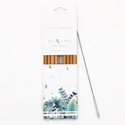 Wholesale Natural Organic Eco Friendly Biodegradable Reusable Bamboo Straw Set