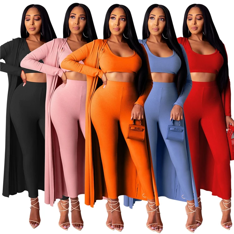 M0409 women clothes crop top with pants cardigan 3 piece set fitness clothing, Picture
M0409 women clothes crop top with pants cardigan 3 piece set fitness clothing, Picture