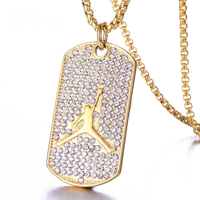 High Quality Hot Selling Fashion Punk Men Pendant 316L Stainless Steel Europe Basketball Diamond Pendant Necklace, Gold
High Quality Hot Selling Fashion Punk Men Pendant 316L Stainless Steel Europe Basketball Diamond Pendant Necklace, Gold