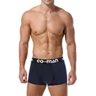 Custom printed shorts black cotton underwear briefs mens boxers