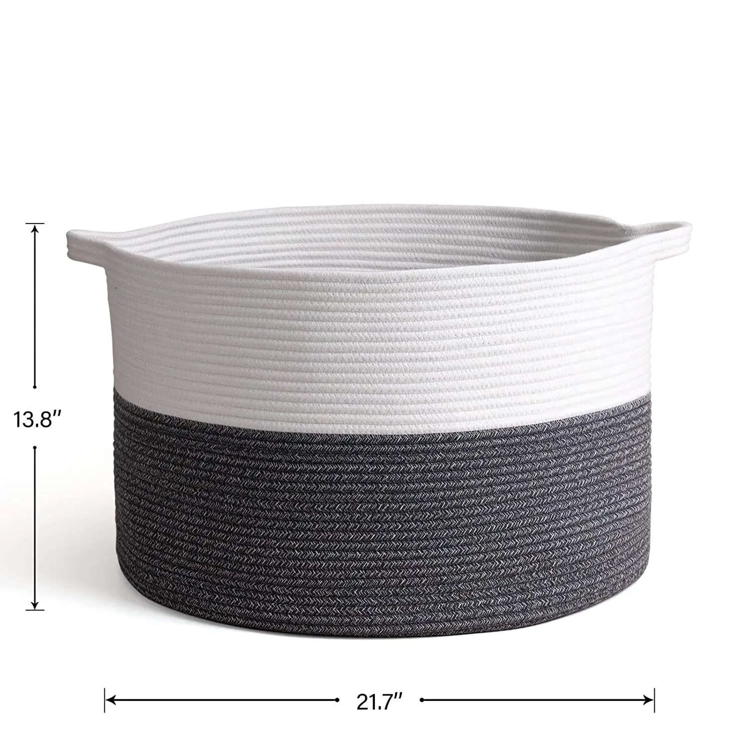 Living Room Large Cotton Rope Baby Laundry Basket Handle Storage Comforter Cushions Gray Woven Blanket Basket Nursery Bin, 2 colors
Living Room Large Cotton Rope Baby Laundry Basket Handle Storage Comforter Cushions Gray Woven Blanket Basket Nursery Bin, 2 colors
