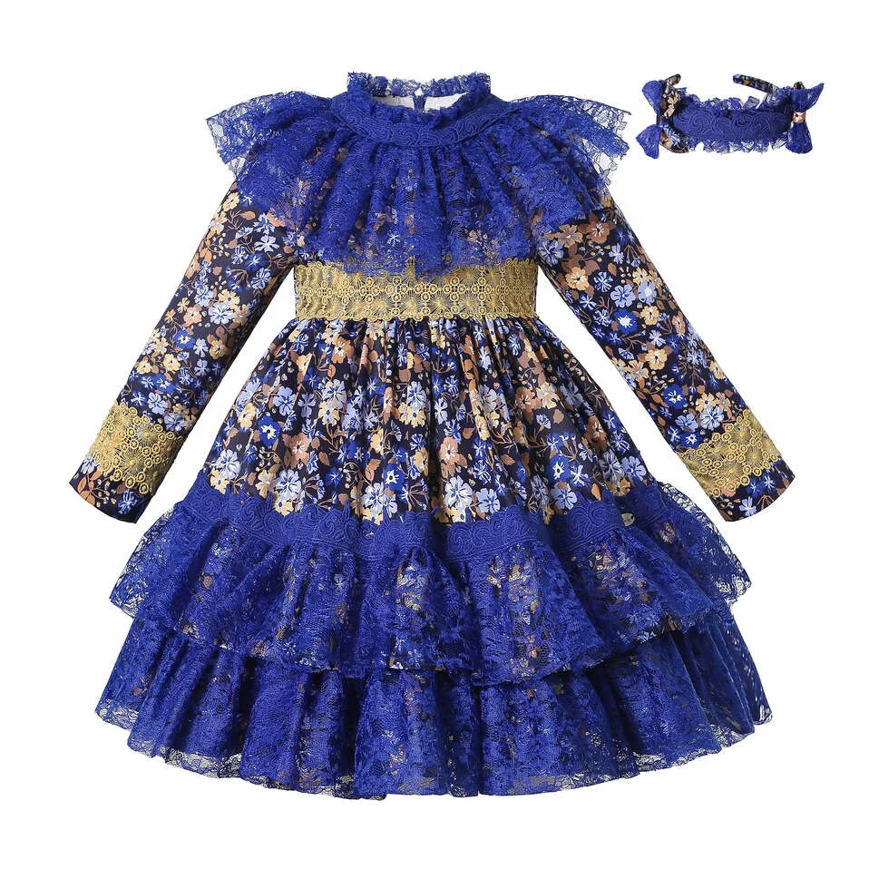 Wholesale 2021 Christmas Children Girls Blue Lace Floral Birthday Wedding Party Dresses Size 2 3 4 5 6 8 10 12Yrs & Hairband
Wholesale 2021 Christmas Children Girls Blue Lace Floral Birthday Wedding Party Dresses Size 2 3 4 5 6 8 10 12Yrs & Hairband
