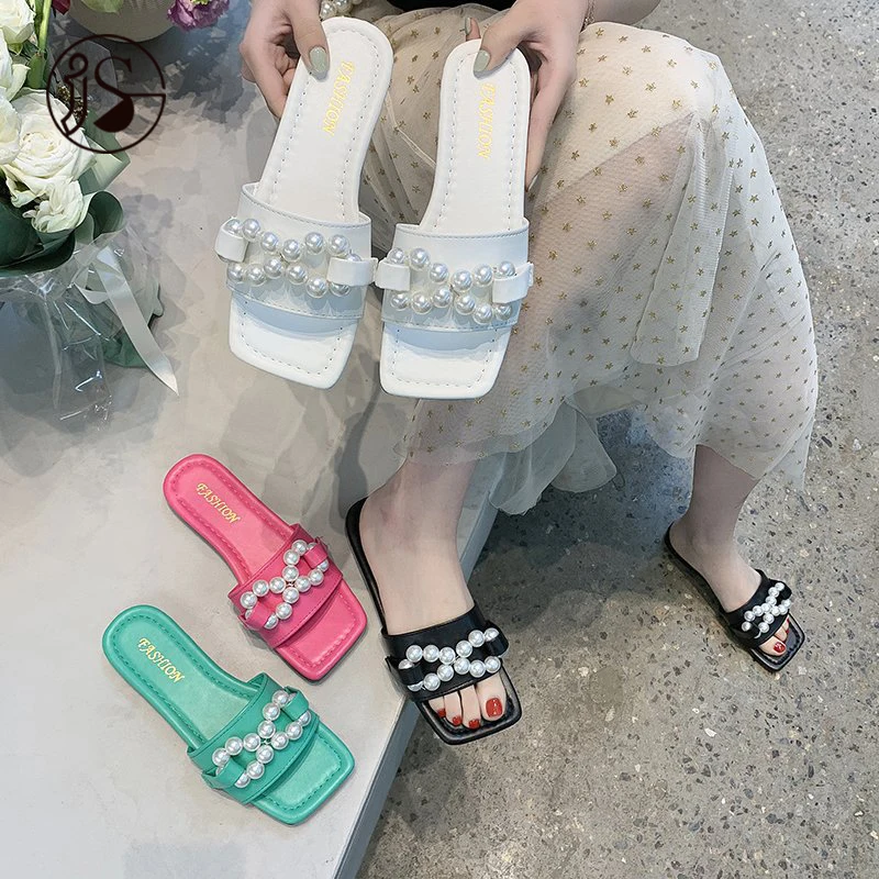 Women slippers Ladies and female slides Hot selling candy color flat shoes Cross pearl decorated ladies fashion slippers, Picture
Women slippers Ladies and female slides Hot selling candy color flat shoes Cross pearl decorated ladies fashion slippers, Picture