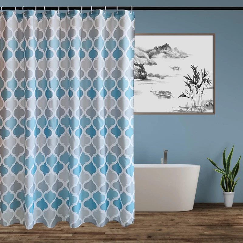 European style Sustainable Washable Polyester printing blue bath curtains shower in Shower Curtains Washable custom
European style Sustainable Washable Polyester printing blue bath curtains shower in Shower Curtains Washable custom