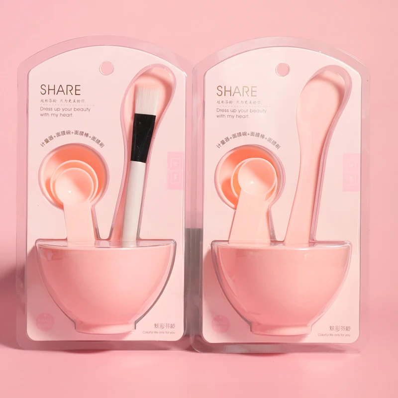 Manufacturer hot sale DIY beauty Set Daily Personal Care brush 3PCS Spoons Soft Bowl beauty tool small 6-piece mask bowl set, Pink
Manufacturer hot sale DIY beauty Set Daily Personal Care brush 3PCS Spoons Soft Bowl beauty tool small 6-piece mask bowl set, Pink
