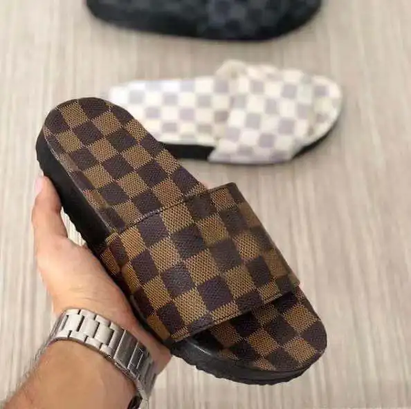 2021 summer new designer brown checker comfortable flat famous brands unisex slippers ladies beach sandals, Black
2021 summer new designer brown checker comfortable flat famous brands unisex slippers ladies beach sandals, Black