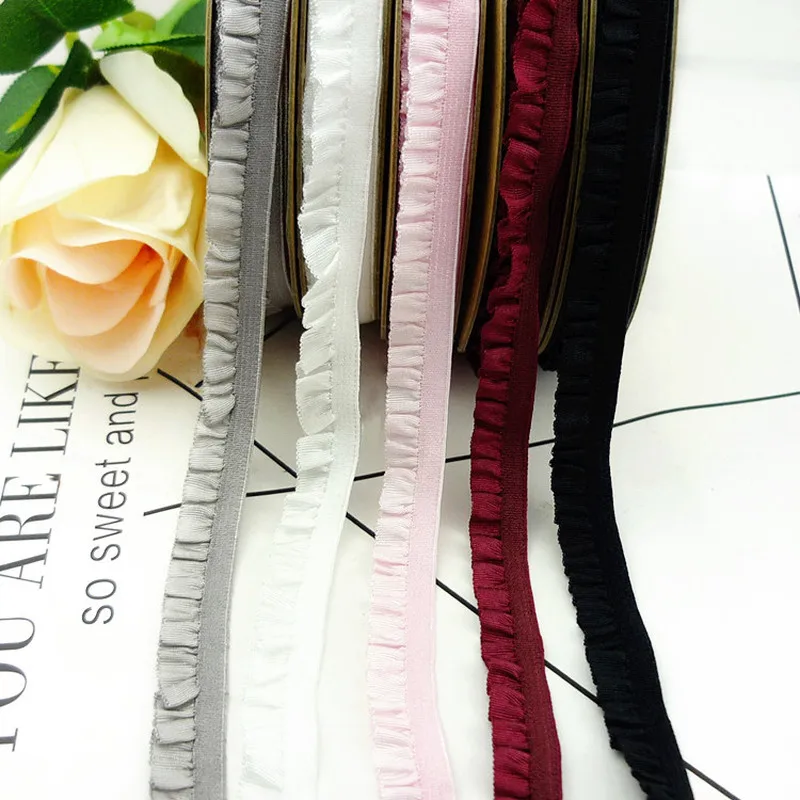1cm Soft Fold Over Elastic Band Small Lace Ribbon Trim For Underwear Pants Fabric DIY Socks Collar And Cuff Lace Rubber Band
1cm Soft Fold Over Elastic Band Small Lace Ribbon Trim For Underwear Pants Fabric DIY Socks Collar And Cuff Lace Rubber Band