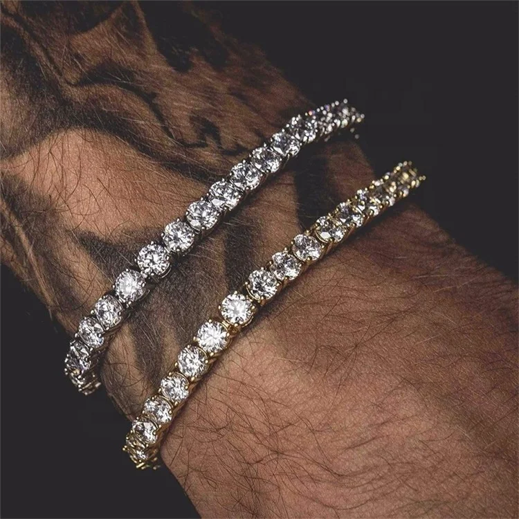 High Quality Zircon Bracelet Stainless Steel Sparkling Round Cut Crystal CZ Jewelry Cool Hip hop Men Tennis Bracelet, Black color
High Quality Zircon Bracelet Stainless Steel Sparkling Round Cut Crystal CZ Jewelry Cool Hip hop Men Tennis Bracelet, Black color
