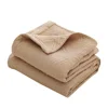 Double bamboo & polyester bed sheet bed cover sheet military blanket