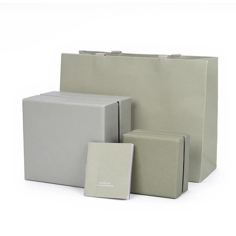 wholesale cloth pouch luxury jewelry gift box packaging set
