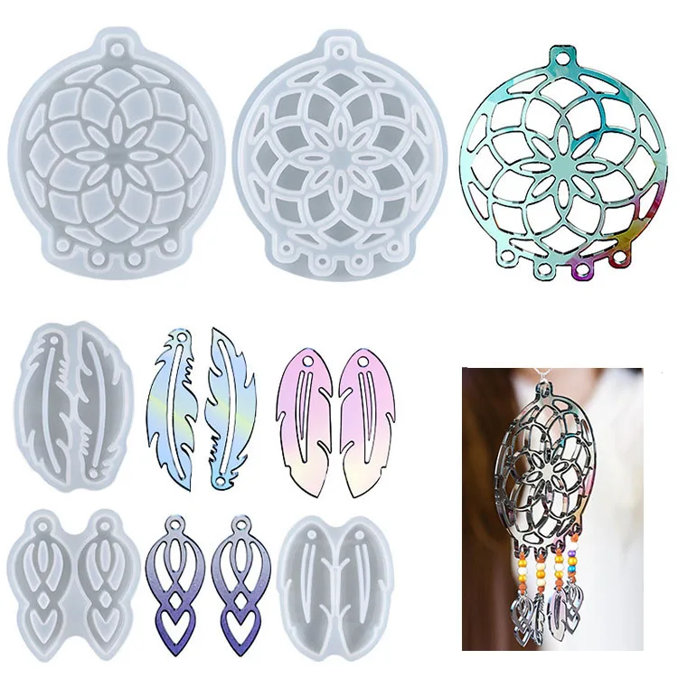 Dream Catcher Crystal Epoxy Resin Mold Home Bedroom Wall Decor Necklace Pendant Silicone Mold Jewelry Accessories Making
Dream Catcher Crystal Epoxy Resin Mold Home Bedroom Wall Decor Necklace Pendant Silicone Mold Jewelry Accessories Making