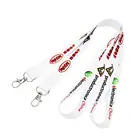 Personalized Lanyards Printed ID Badge Holder With Logo Custom Printing Polyester Neck Lanyard