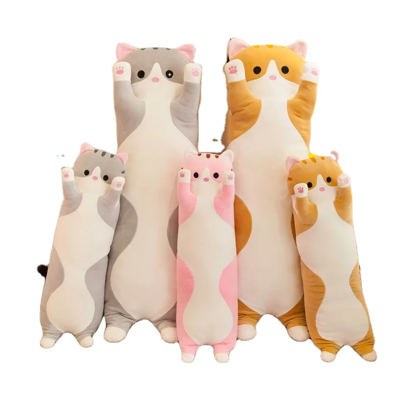 Customised Plush Toy Soft Cat Big Hugging Cartoon Long Cat Kitten Legs Sleeping Pillow for Kids
Customised Plush Toy Soft Cat Big Hugging Cartoon Long Cat Kitten Legs Sleeping Pillow for Kids