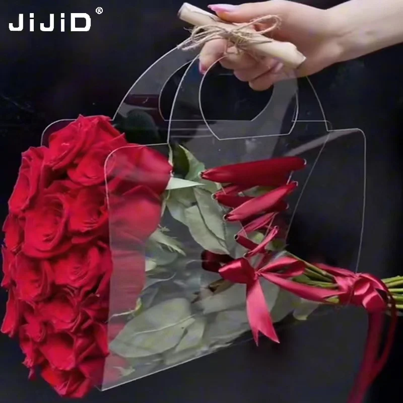 JiJiD Hot Selling Wholesale Square PVC Clear Plastic Bag Extravagant Gift Custom Packaging Bag Flower Bouquet Bag With Handle
JiJiD Hot Selling Wholesale Square PVC Clear Plastic Bag Extravagant Gift Custom Packaging Bag Flower Bouquet Bag With Handle
