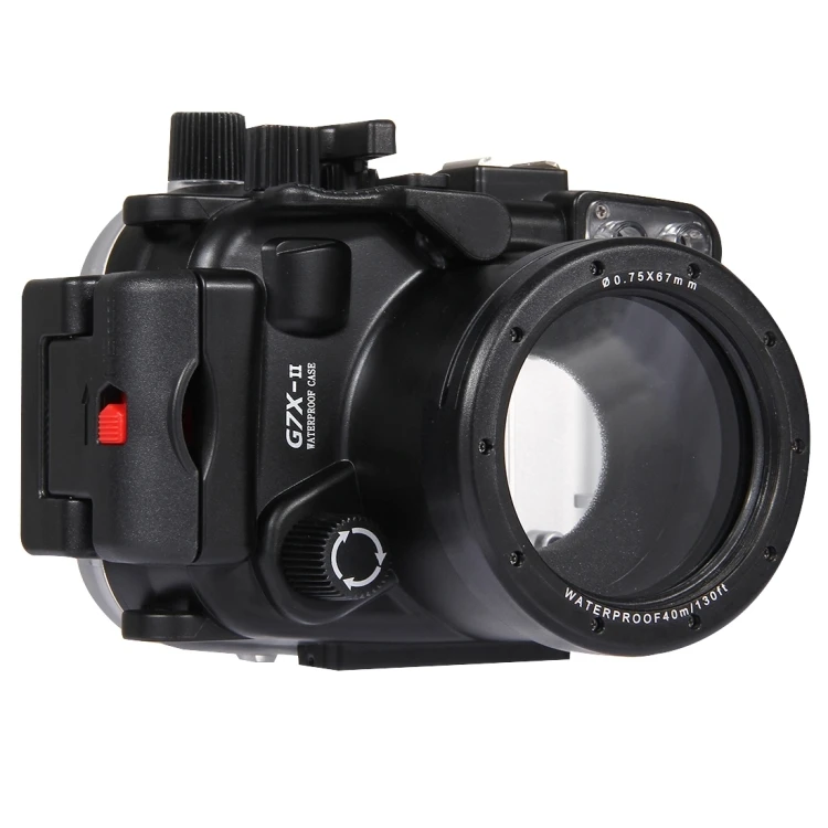 

Dropshipping 40m Underwater Depth Digital Camera Diving Case Waterproof Camera Housing for Canon G7 X Mark II